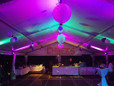 Party, Dekobeleuchtung, Zelt, Hochzeit