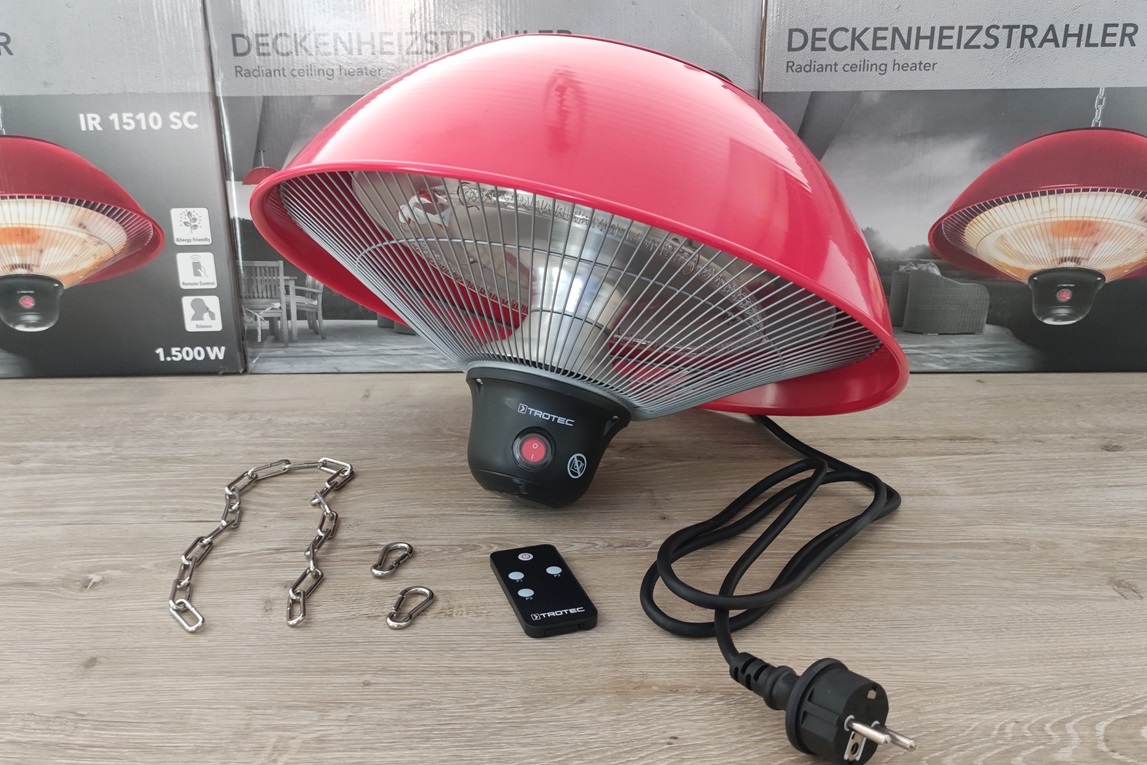 Deckenheizstrahler für Partyzelt
