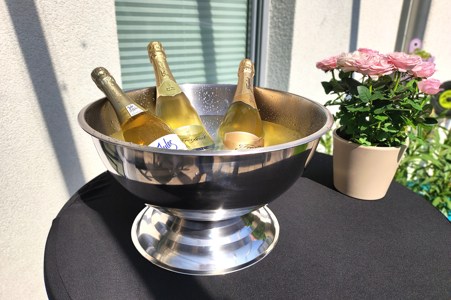 Sektempfang, Sektkühler, mieten, Hochzeit